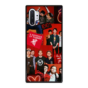 5 SECONDS OF SUMMER RED COLLAGE Samsung Galaxy Note 10 Plus Case 5 SECONDS OF SUMMER RED COLLAGE Samsung Galaxy Note 10 Plus Case