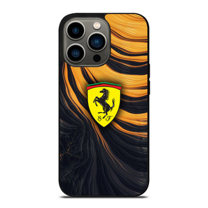 FERRARI LOGO YELLOW LIQUID iPhone 13 Pro Case