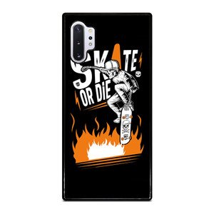 SKULL SKATE OR DIE ORANGE ARTWORK Samsung Galaxy Note 10 Plus Case