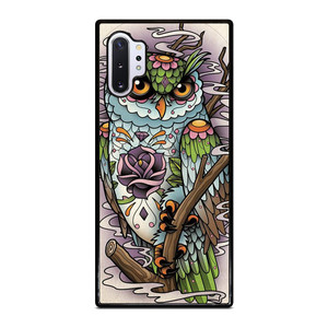 SUGAR SKULL OWL TATTO LOGO Samsung Galaxy Note 10 Plus Case SUGAR SKULL OWL TATTO LOGO Samsung Galaxy Note 10 Plus Case