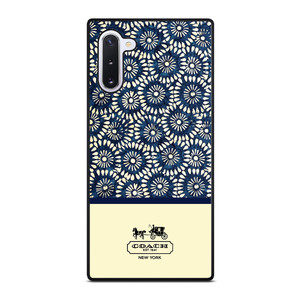 COACH NEW YORK BLUE FLORAL BATIK Samsung Galaxy Note 10 Case COACH NEW YORK BLUE FLORAL BATIK Samsung Galaxy Note 10 Case