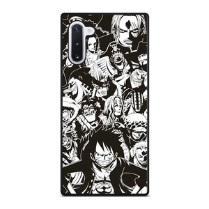 ONE PIECE CHARACTER BLACK WHITE Samsung Galaxy Note 10 Case
