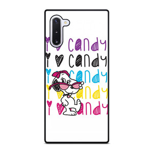 SNOOPY I LOVE CANDY Samsung Galaxy Note 10 Case
