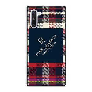 TOMMY HILFIGER RED BLACK PATTERN Samsung Galaxy Note 10 Case