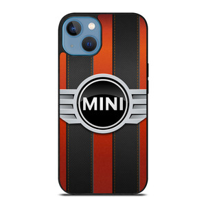 MINI COPER LOGO BLACK RED STRIPES iPhone 13 Case MINI COPER LOGO BLACK RED STRIPES iPhone 13 Case