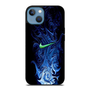 NIKE LOGO BLUE LIQUID iPhone 13 Case NIKE LOGO BLUE LIQUID iPhone 13 Case
