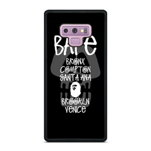 BAPE BLACK SKULL STUSSY Samsung Galaxy Note 9 Case