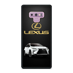 LEXUS WHITE CAR GOLD LOGO Samsung Galaxy Note 9 Case