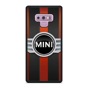 MINI COPER LOGO BLACK RED STRIPES Samsung Galaxy Note 9 Case MINI COPER LOGO BLACK RED STRIPES Samsung Galaxy Note 9 Case