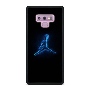 NIKE AIR JORDAN LOGO BLUE LIGHT Samsung Galaxy Note 9 Case NIKE AIR JORDAN LOGO BLUE LIGHT Samsung Galaxy Note 9 Case