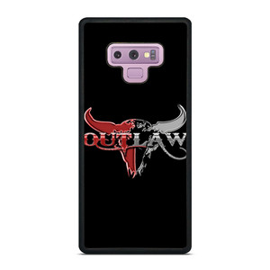 OUTLAW LOGO RED SILVER METAL Samsung Galaxy Note 9 Case