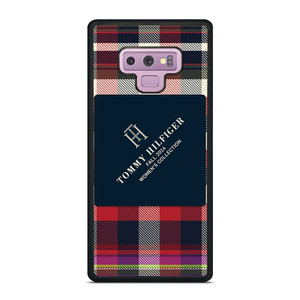 TOMMY HILFIGER RED BLACK PATTERN Samsung Galaxy Note 9 Case