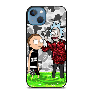 RICK AND MORTY BAPE iPhone 13 Case RICK AND MORTY BAPE iPhone 13 Case