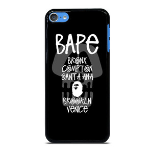 BAPE BLACK SKULL STUSSY iPod Touch 7 Case BAPE BLACK SKULL STUSSY iPod Touch 7 Case