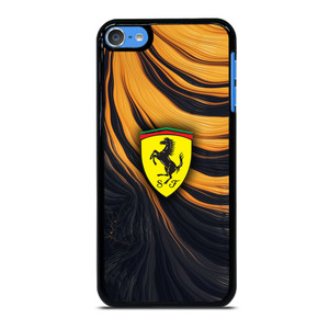 FERRARI LOGO YELLOW LIQUID iPod Touch 7 Case