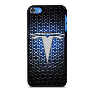 TESLA LOGO BLUE LIGHT iPod Touch 7 Case TESLA LOGO BLUE LIGHT iPod Touch 7 Case
