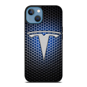 TESLA LOGO BLUE LIGHT iPhone 13 Case TESLA LOGO BLUE LIGHT iPhone 13 Case
