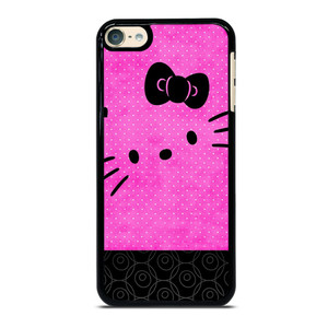 HELLO KITTY PINK BLACK iPod Touch 6 Case