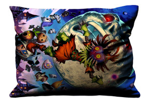 ZELDA MASK MAJORAS Pillow Case Cover Recta