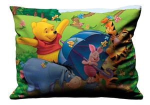 WINNIE THE POOH SPRING GARDEN Pillow Case Cover Recta
