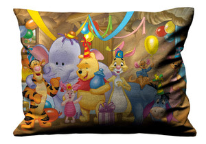 WINNIE THE POOH PARTY 5 Pillow Case Cover Recta