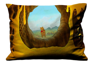WINNIE THE POOH AND BEE Pillow Case Cover Recta WINNIE THE POOH AND BEE Pillow Case Cover Recta