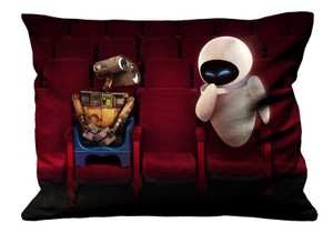 WALL E AND EVE IN THEATER Pillow Case Cover Recta WALL E AND EVE IN THEATER Pillow Case Cover Recta