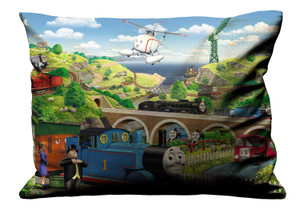 THOMAS FRIENDS AROUND SODOR Pillow Case Cover Recta
