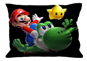SUPER MARIO YOSHI LUMA Pillow Case Cover Recta