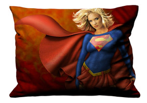 SUPER GIRL CARTOON Pillow Case Cover Recta SUPER GIRL CARTOON Pillow Case Cover Recta