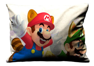 SUPER BROS MARIO Pillow Case Cover Recta SUPER BROS MARIO Pillow Case Cover Recta