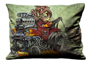 RAT FINK PORKY Pillow Case Cover Recta RAT FINK PORKY Pillow Case Cover Recta