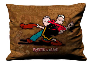 POPEYE OLIVE LOVE Pillow Case Cover Recta POPEYE OLIVE LOVE Pillow Case Cover Recta