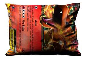 POKEMON CHARIZARD CARD Pillow Case Cover Recta