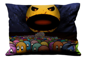 PACMAN CARTOON Pillow Case Cover Recta PACMAN CARTOON Pillow Case Cover Recta