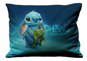 OHANA DISNEY LILO AND STItCH Pillow Case Cover Recta