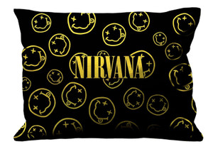 NIRVANA LOGO Pillow Case Cover Recta NIRVANA LOGO Pillow Case Cover Recta