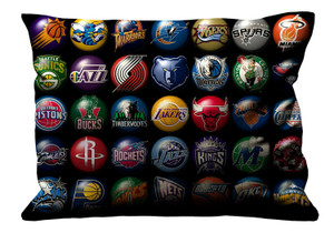 NEW NBA TEAM LOGO Pillow Case Cover Recta NEW NBA TEAM LOGO Pillow Case Cover Recta