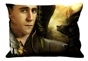 NEW LOKI TOM FIERY RAIN Pillow Case Cover Recta