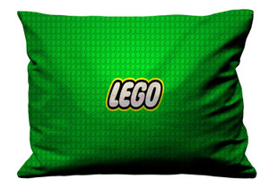 LEGO LOGO GREEN Pillow Case Cover Recta LEGO LOGO GREEN Pillow Case Cover Recta