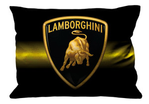 LAMBORGHINI CAR LOGO Pillow Case Cover Recta LAMBORGHINI CAR LOGO Pillow Case Cover Recta