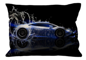 LAMBORGHINI BLUE COOL Pillow Case Cover Recta