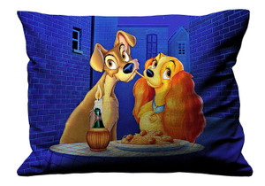 LADY AND THE TRAMP Pillow Case Cover Recta LADY AND THE TRAMP Pillow Case Cover Recta