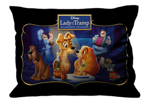 LADY AND THE TRAMP-1 Pillow Case Cover Recta LADY AND THE TRAMP-1 Pillow Case Cover Recta