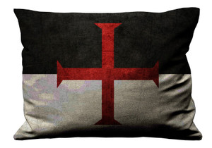 KNIGHTS TEMPLAR FLAG Pillow Case Cover Recta