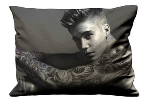 JUSTIN BIEBER TATTOO Pillow Case Cover Recta