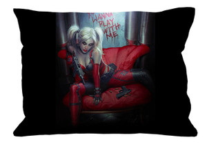 HARLEY QUINN Pillow Case Cover Recta HARLEY QUINN Pillow Case Cover Recta