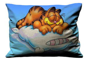 GARFIELD SLEEP IN PILLOW Pillow Case Cover Recta GARFIELD SLEEP IN PILLOW Pillow Case Cover Recta