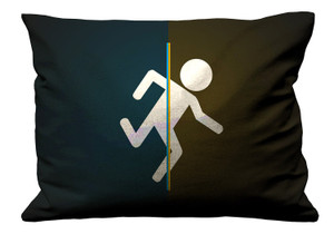 DUAL MONITOR PORTAL Pillow Case Cover Recta