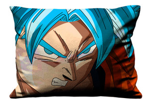 DRAGON BALL GOKU SAIYAN BLUE Pillow Case Cover Recta